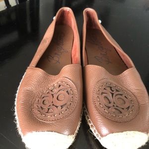 Brighton leather canvas loafer